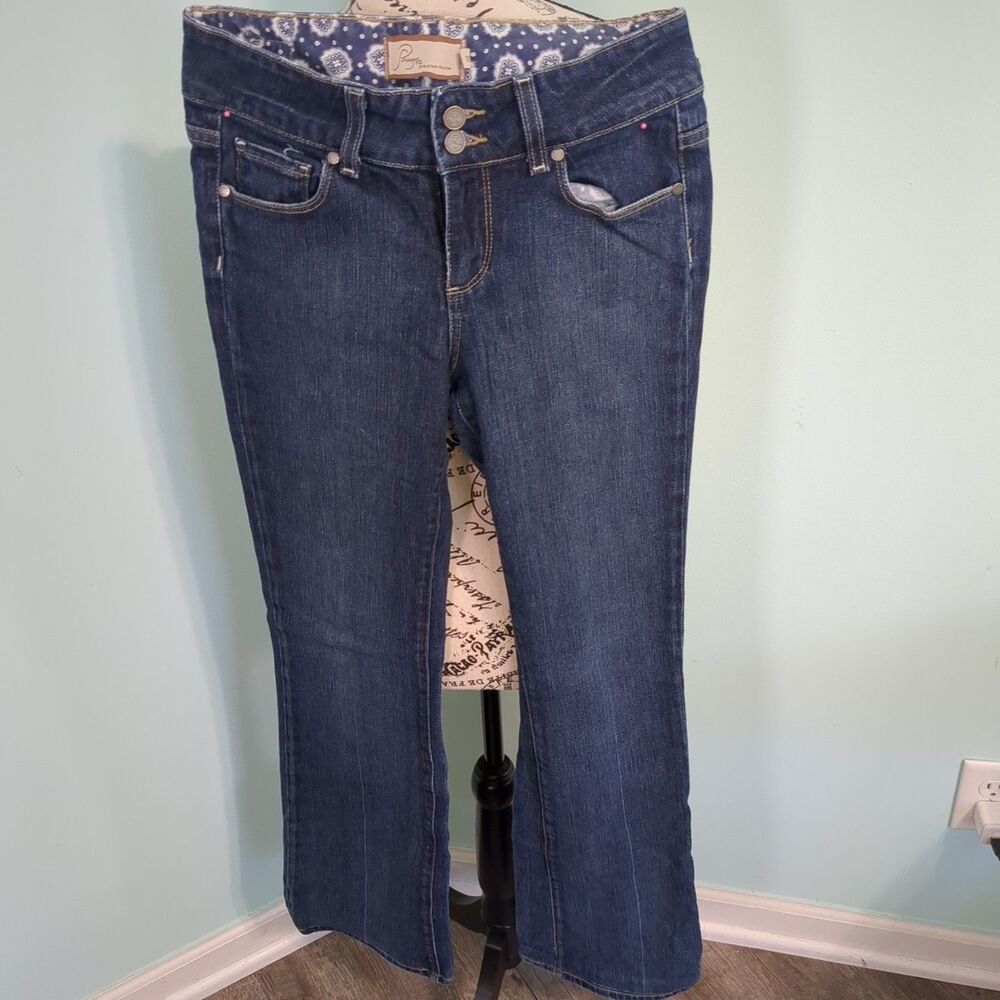 PAIGE Women's Boot Cut Jeans - Dark Blue